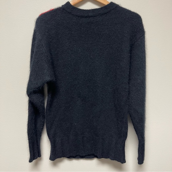 SEMPLICE 90’s Vintage Silk Angora Blend Abstract Pullover Sweater Size M - Picture 6 of 12